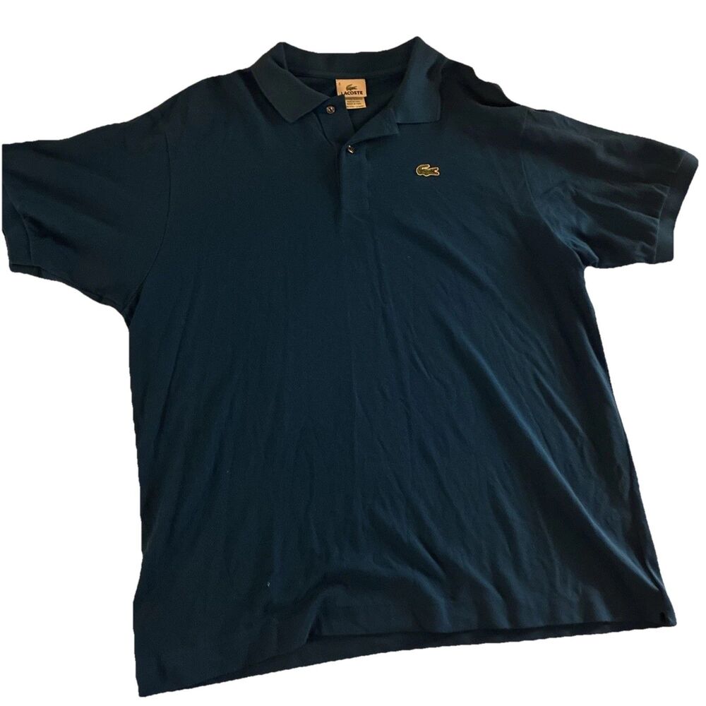 Lacoste Men’s Blue Polo Shirt Short Sleeve Golf Casual Size XXXL Cotton
